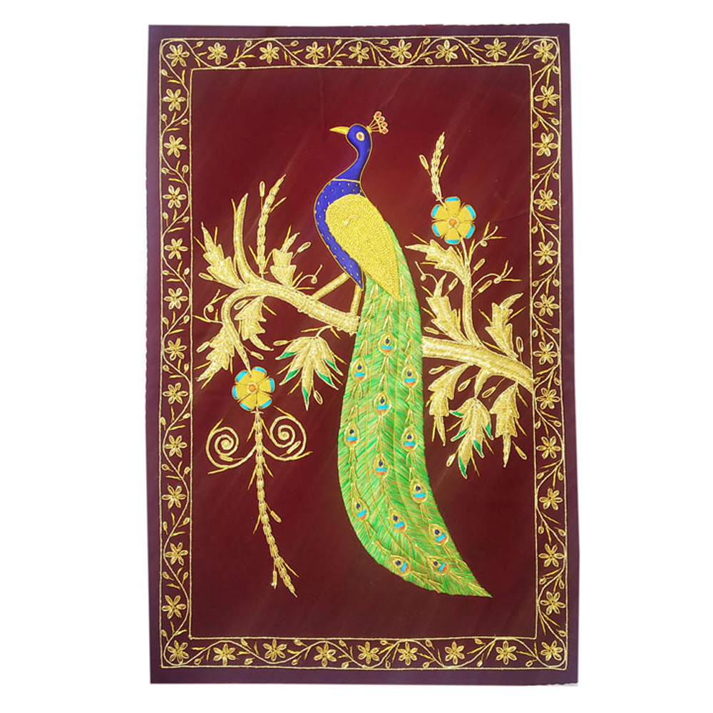 Wall Hanging Rug Jewel Carpet Peacock