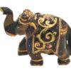 Tiger Eye Stone Elephant gold foil painted