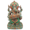 Aventurine Jade Stone Dancing Ganesha Statue