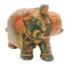 Aventurine Jade Stone Elephant With Gold Painted