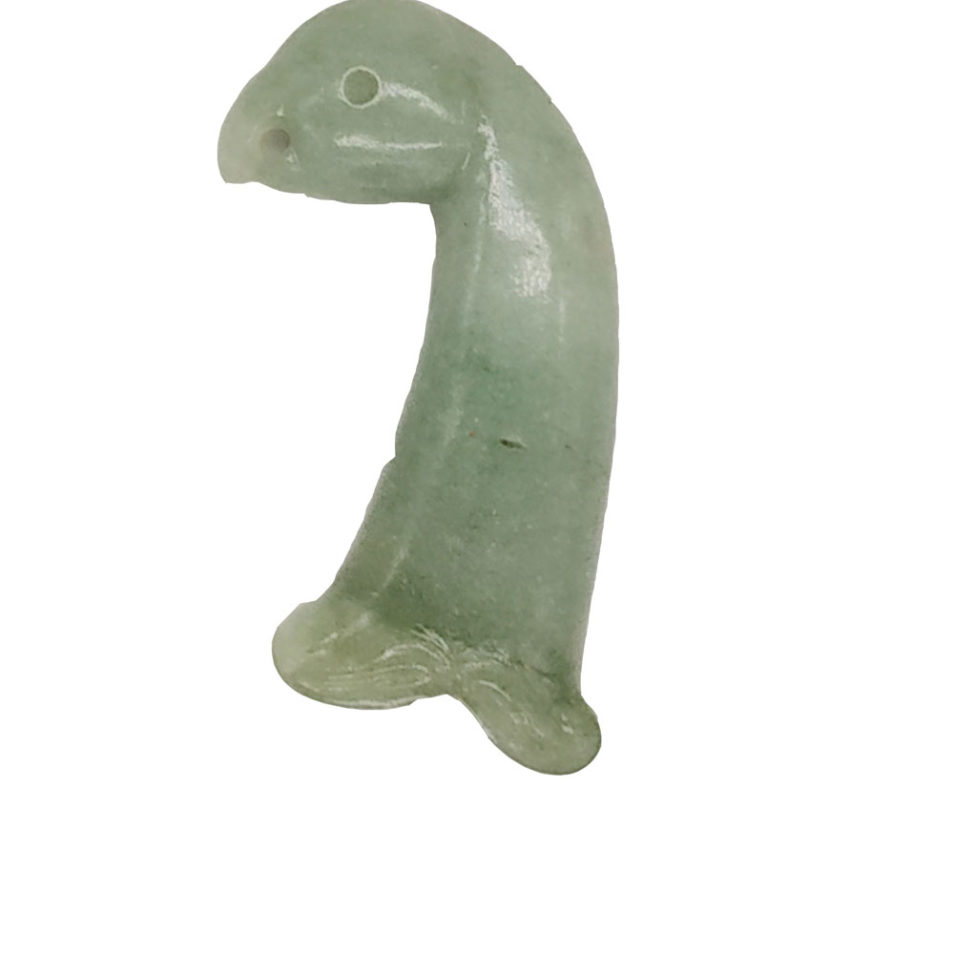 Aventurine Jade Stone Parrot Face Dagger Handle