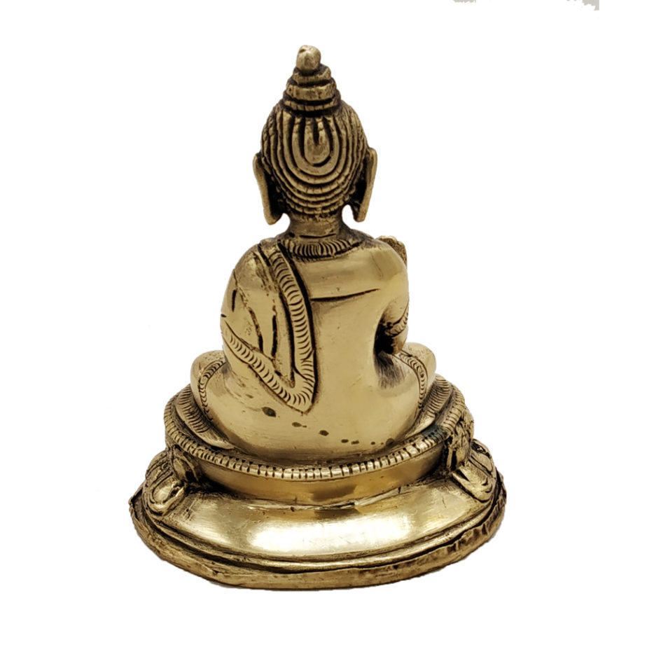 Brass Buddha Sitting Medicine Buddha Statue Home Decor