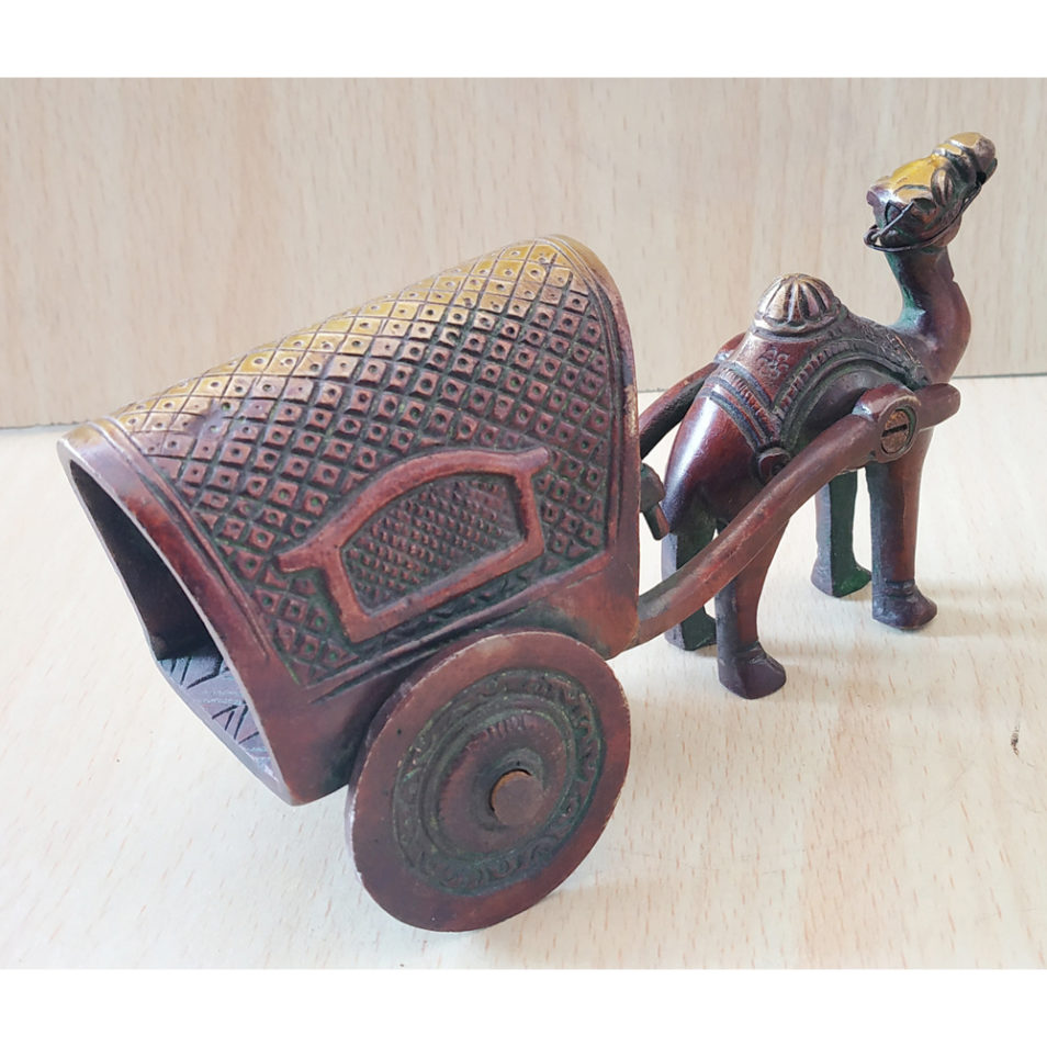 Brass handmade Camel cart for home decor show piece & gift