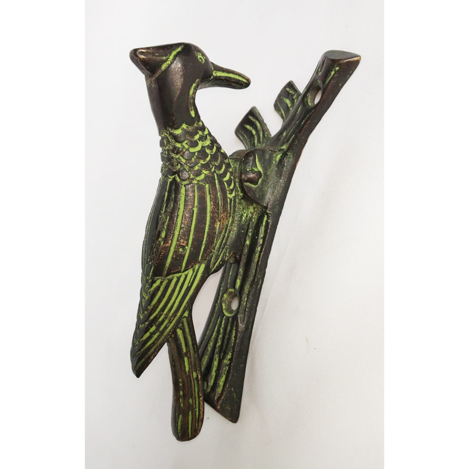 Brass Door Handle Knockers Bird Shape Antique Finish Home Decor