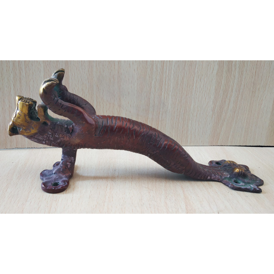 Brass Door Handle Tiger Shape Antique Finish Home Decor