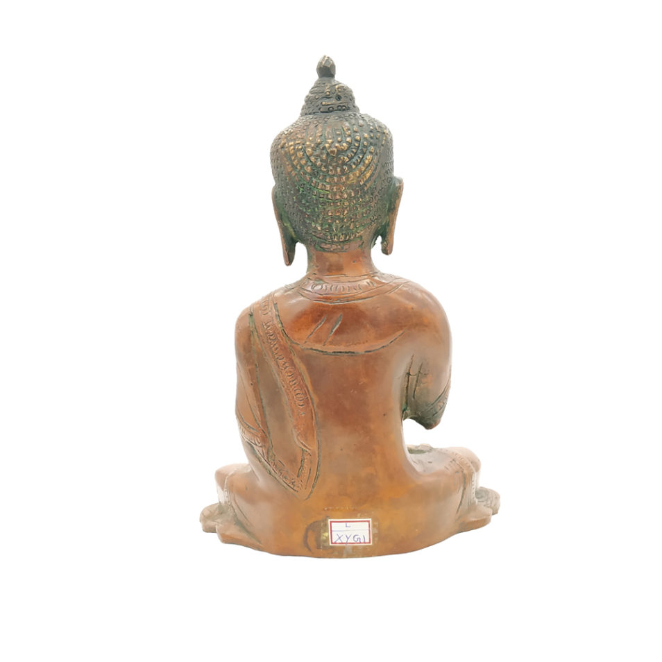 Brass Resting Buddha Statue Home Decor Figure