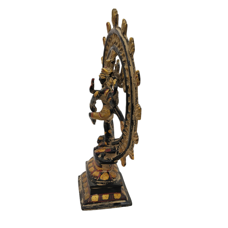 Brass Nataraja Dancing Lord Shiva God Statue Religious