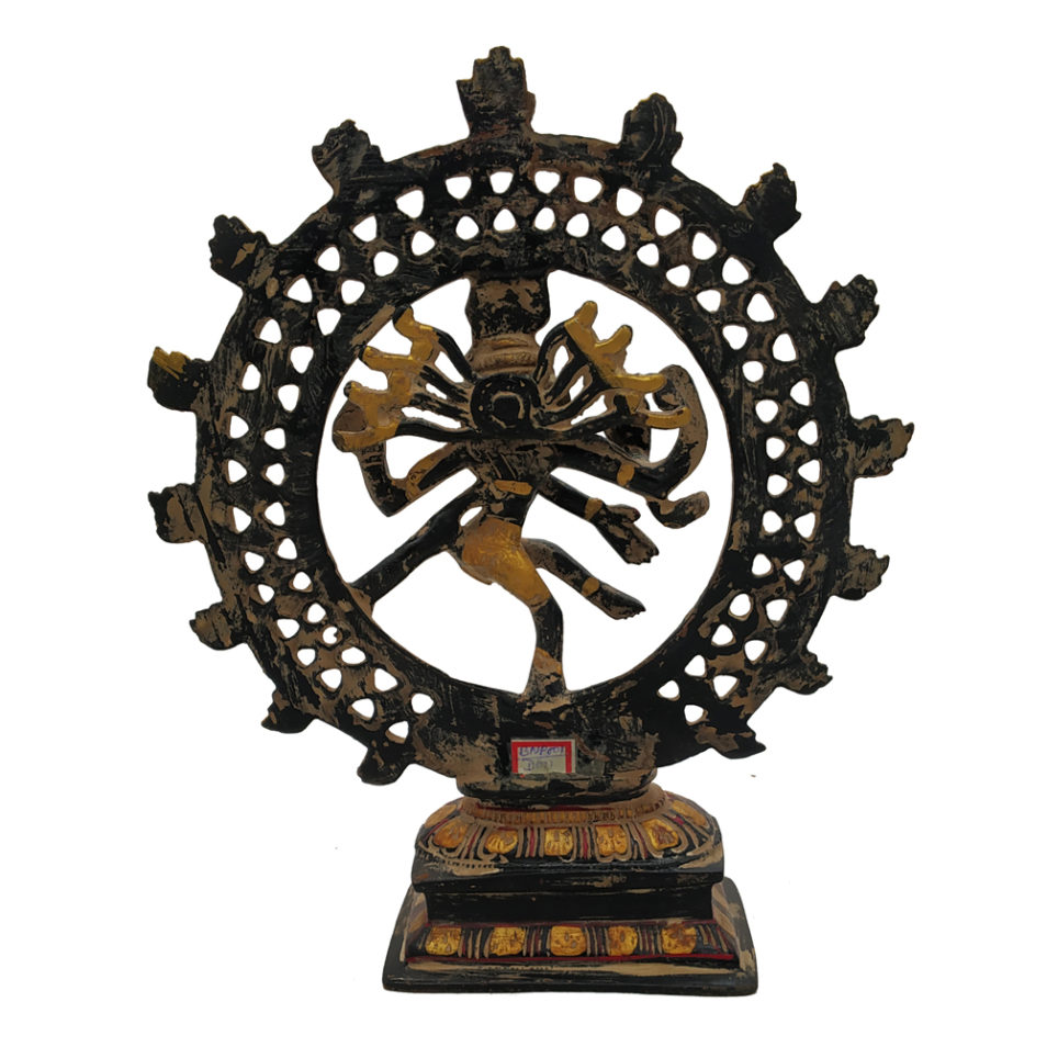 Brass Nataraja Dancing Lord Shiva God Statue Religious