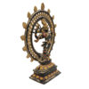 Brass Nataraja Dancing Lord Shiva God Statue Religious