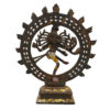 Brass Nataraja Dancing Lord Shiva God Statue Religious