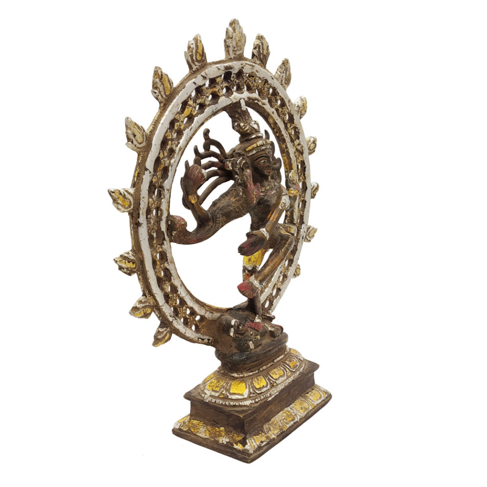 Brass Nataraja Dancing Lord Shiva God Statue Religious