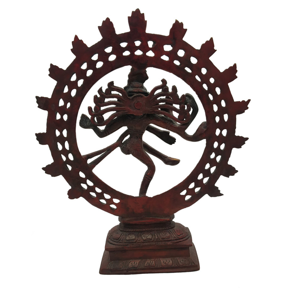 Brass Nataraja Dancing Lord Shiva God Statue Religious