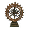 Brass Nataraja Dancing Lord Shiva God Statue Religious