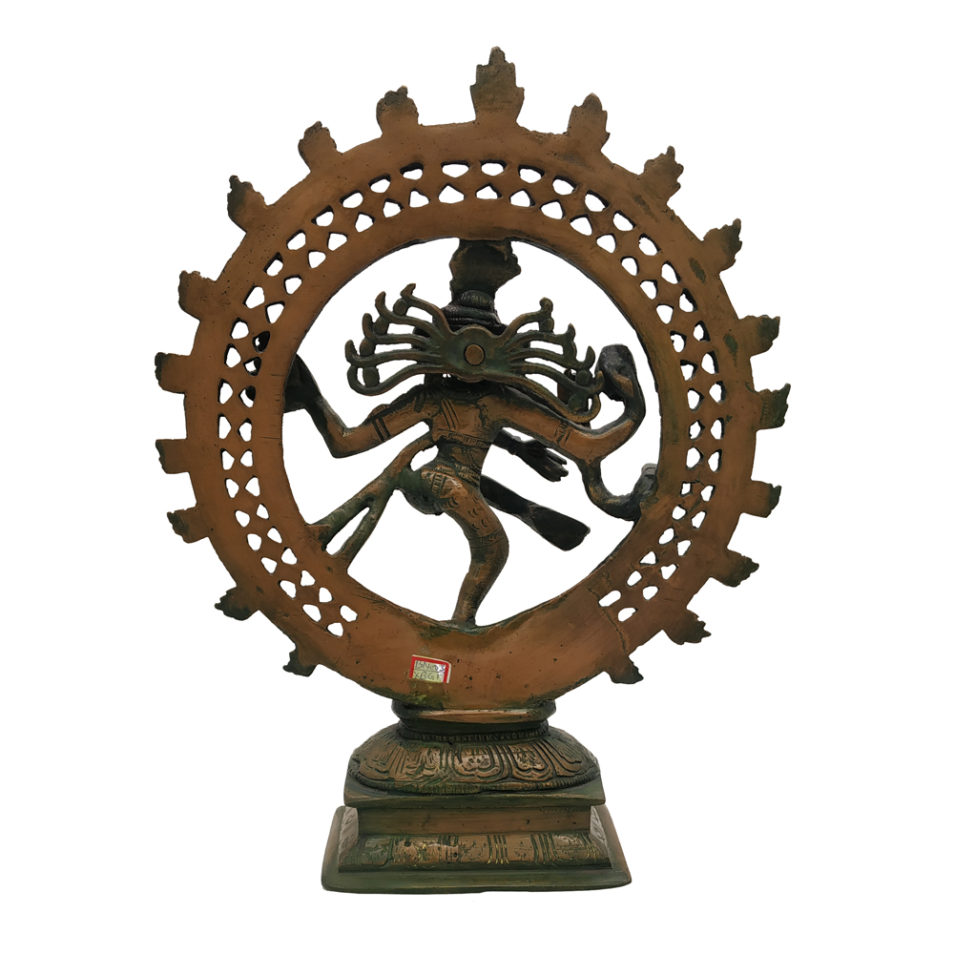 Brass Nataraja Dancing Lord Shiva God Statue Religious