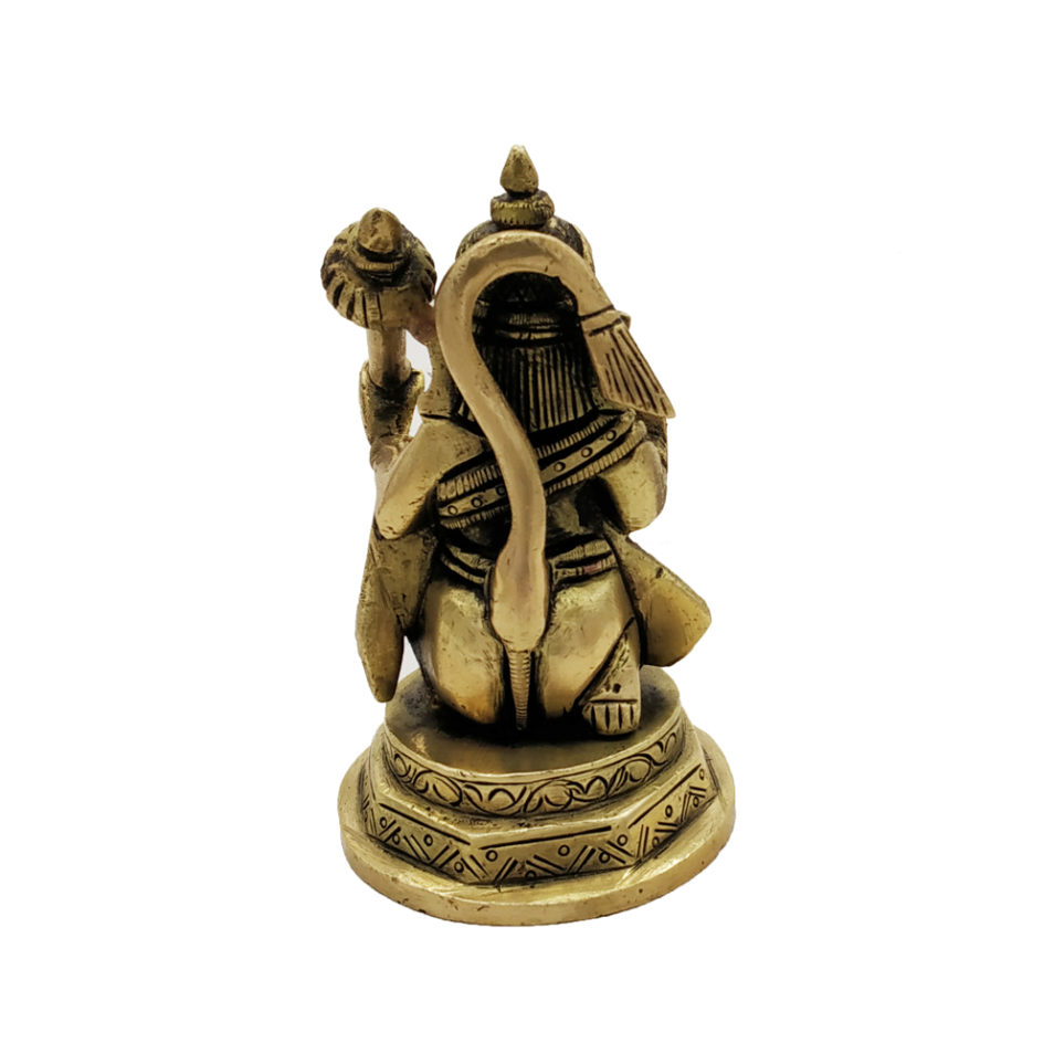 Brass Hanuman Statue Monkey God Religious status