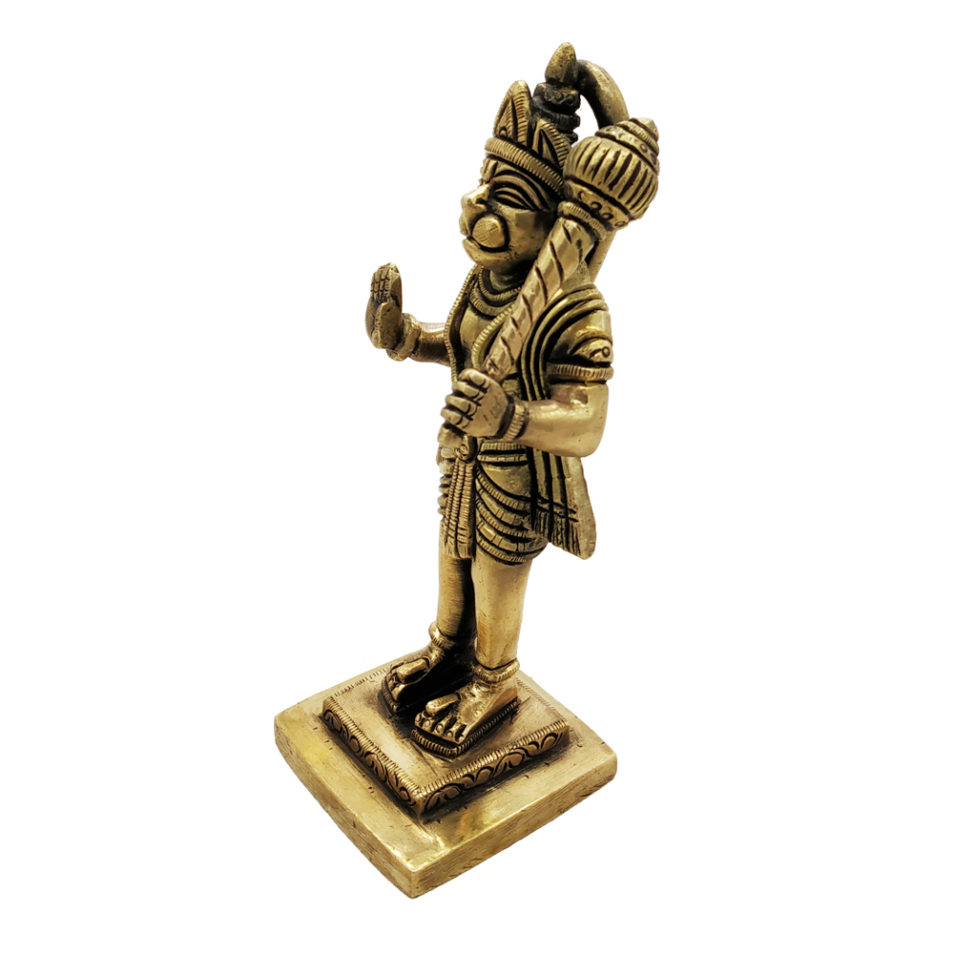 Brass Hanuman Statue Monkey God Religious status