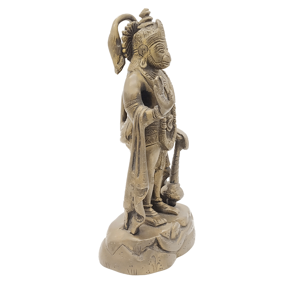 Brass Hanuman Statue Monkey God Religious status