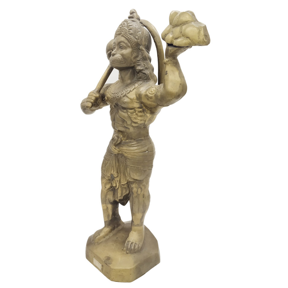 Brass Hanuman Statue Monkey God Religious status