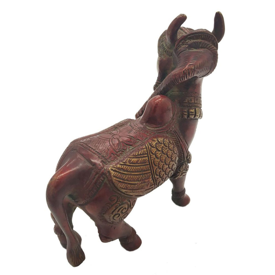 Brass Cow Khamdhenu Hindu Nandi Cow Statue