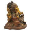 Brass Ganesha statue Hand Painted Antique Finished