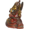 Brass Ganesha statue Hand Painted Antique Finished