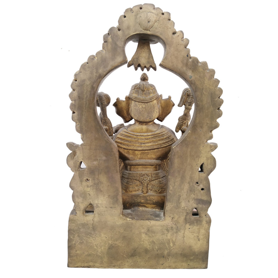 Brass Ganesha statue Antique Finished