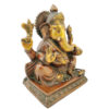 Brass Ganesha statue Hand Painted Antique Finished