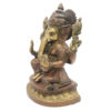 Brass Ganesha statue Hand Painted Antique Finished