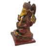 Brass Ganesha statue Hand Painted Antique Finished