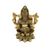 Brass Lotus Ganesha statue Antique Finished