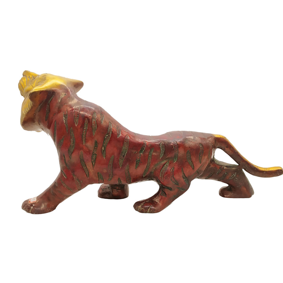 Brass Lion Statue Handmade Collectible