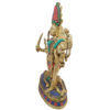 Brass Kaali Statue With Stone Work Hindu Goddess