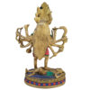 Brass Kaali Statue With Stone Work Hindu Goddess