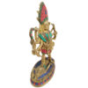 Brass Kaali Statue With Stone Work Hindu Goddess