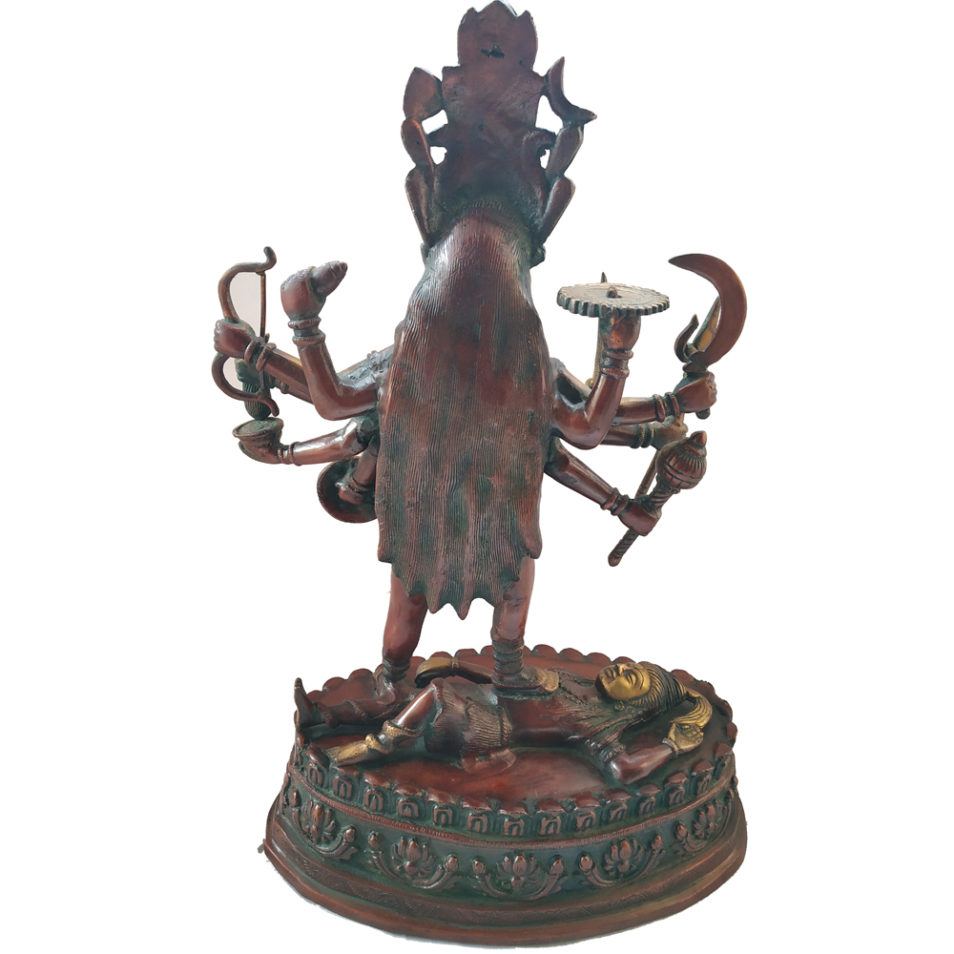 Brass Kaali Statue Hindu Goddess antique finished