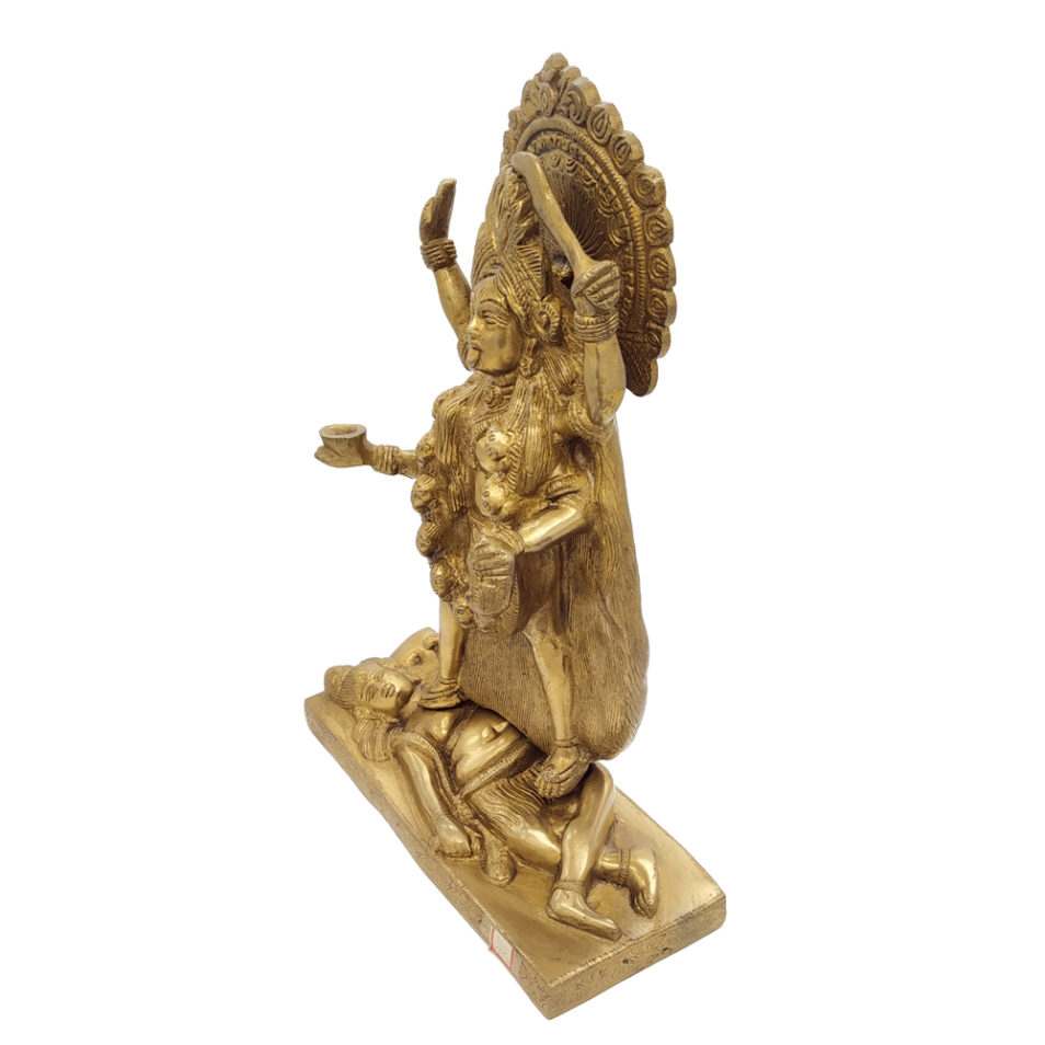 Brass Kaali Statue Hindu Goddess antique finished