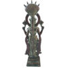 Brass Lakshmi Statue Goddess Idol Wealth Prosperity Hindu Religious