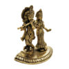 Brass Radha Krishna Statue Love Couple Hindu Religious