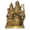 Brass Shiv Family Statue Shiva Ganesh Parvati Devi Hindu God Statue