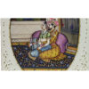 Painting Shajahan Mumtaj Handmade Miniature Artwork water color resin tile 4X3