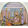 Painting Mughal Court Handmade Miniature Artwork water color resin tile 6X4