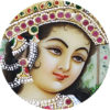 Painting Shajahan Mumtaj Pair Handmade Miniature Artwork water color resin tile 6X4