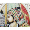 Painting Shajahan Mumtaj Pair Handmade Miniature Artwork water color resin tile 6X4