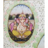 Painting Ganesh Handmade Miniature Artwork water color resin tile Ganesha 6X8