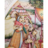 Painting Shajahan Mumtaj in Jungle Court Handmade Miniature Artwork water color resin tile 12X9