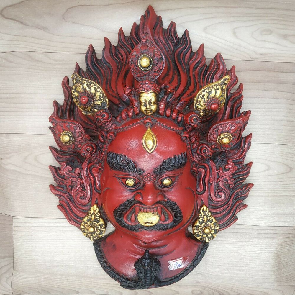 Buddha Mahakal Mask Wall hanging Art Sculpture Painting work