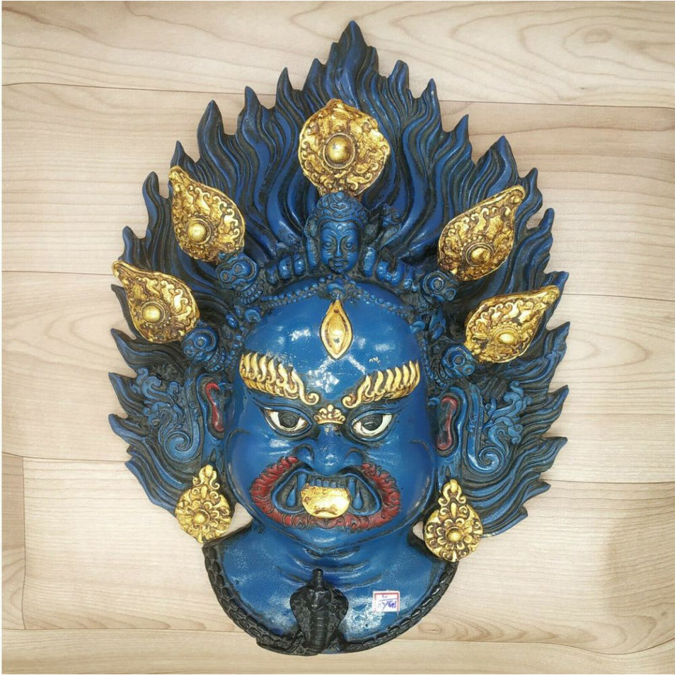 Buddha Mahakal Mask Wall hanging Art Sculpture Painting work