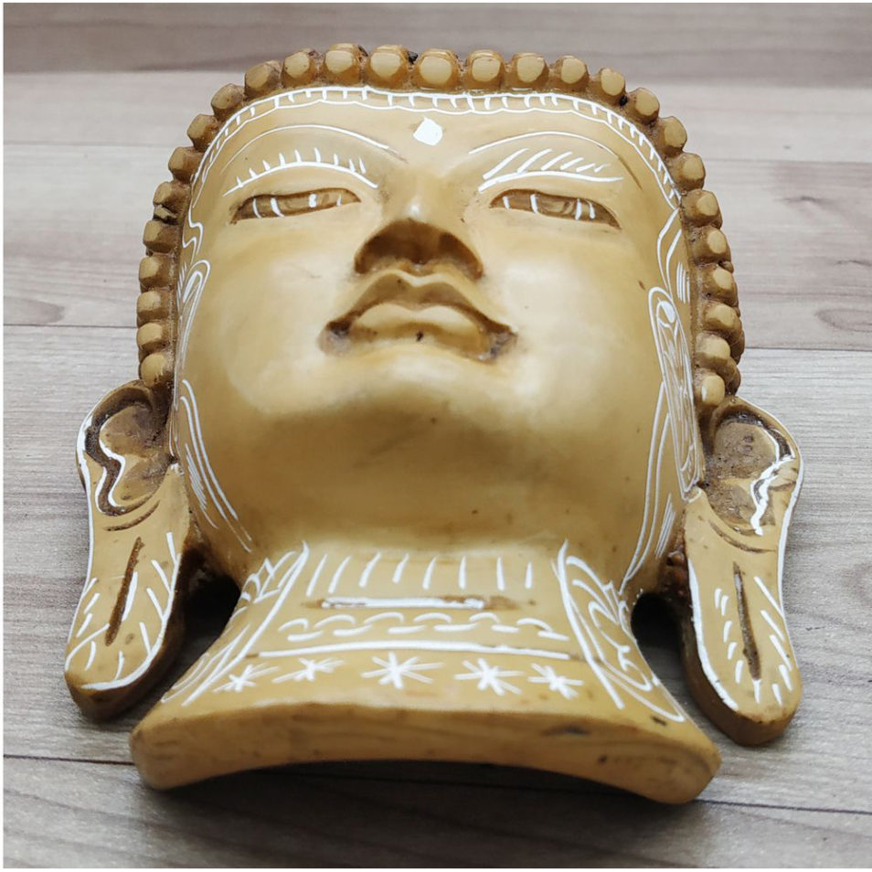 Buddha Mask Wall hanging Art Sculpture painting and carving  Statue