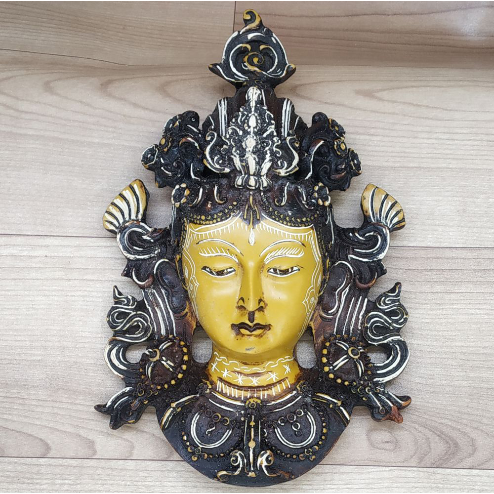 Buddha Mask Wall hanging Art Sculpture Painting and Carving Star mask