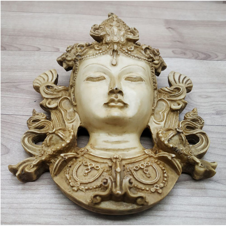 Buddha Mask Wall hanging Art Sculpture Painting and Carving Star mask